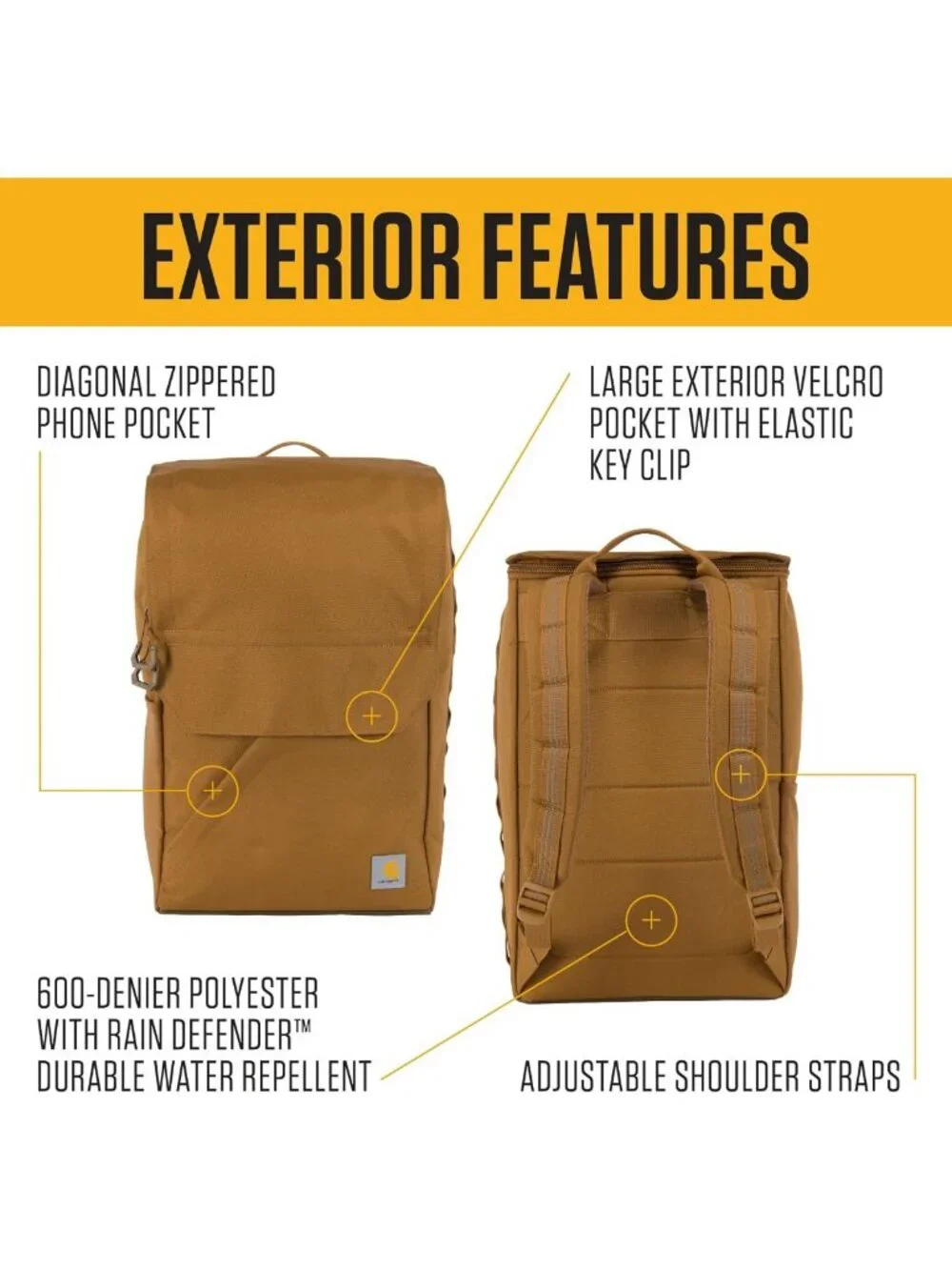 Stylish 21L Top-Load Backpack in Brown | Durable, Spacious, Perfect for Travel